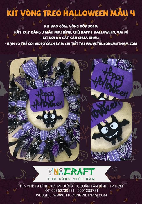Kit vòng treo Halloween mẫu 4